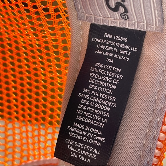 KUBOTA WINCHESTER EQUIPMENT COMPANY ORANGE GREY TRUCKER HAT - Picture 6 of 6